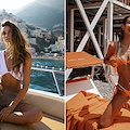 Anna Herrin felice a Positano: «l'estate italiana è iniziata»