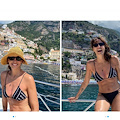 Benedetta Parodi, dopo Amalfi e Capri saluta la Divina con foto ricordo da Positano /foto