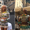In Costa d'Amalfi shooting fotografici per le modelle della "Rebel Athletic": divise da cheerleader ispirate alla Divina 