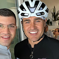 Per Fabio Cannavaro giro in bici in Costiera Amalfitana, tappa di gusto da Sal De Riso / FOTO 