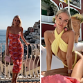 Per il terzo anno di fila la modella tedesca Leonie Hanne festeggia il compleanno a Positano 