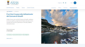 Amalfi, è on line il nuovo sito istituzionale del Comune