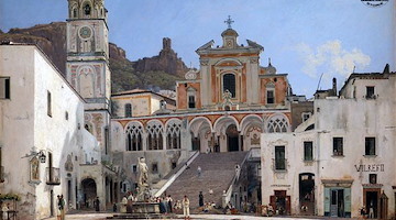 Amalfi, i mille volti del Duomo e della sua piazza nei disegni ottocenteschi / FOTO