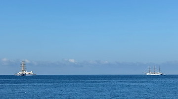 In Costa d'Amalfi due tra i velieri più grandi al mondo: il Royal Clipper e il Sea Cloud II 