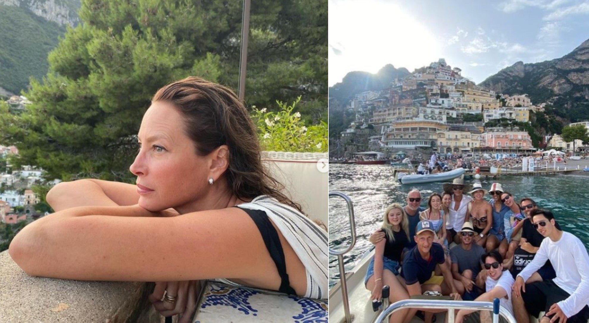 Amalfi News La Supermodella Christy Nicole Turlington Si Rilassa A